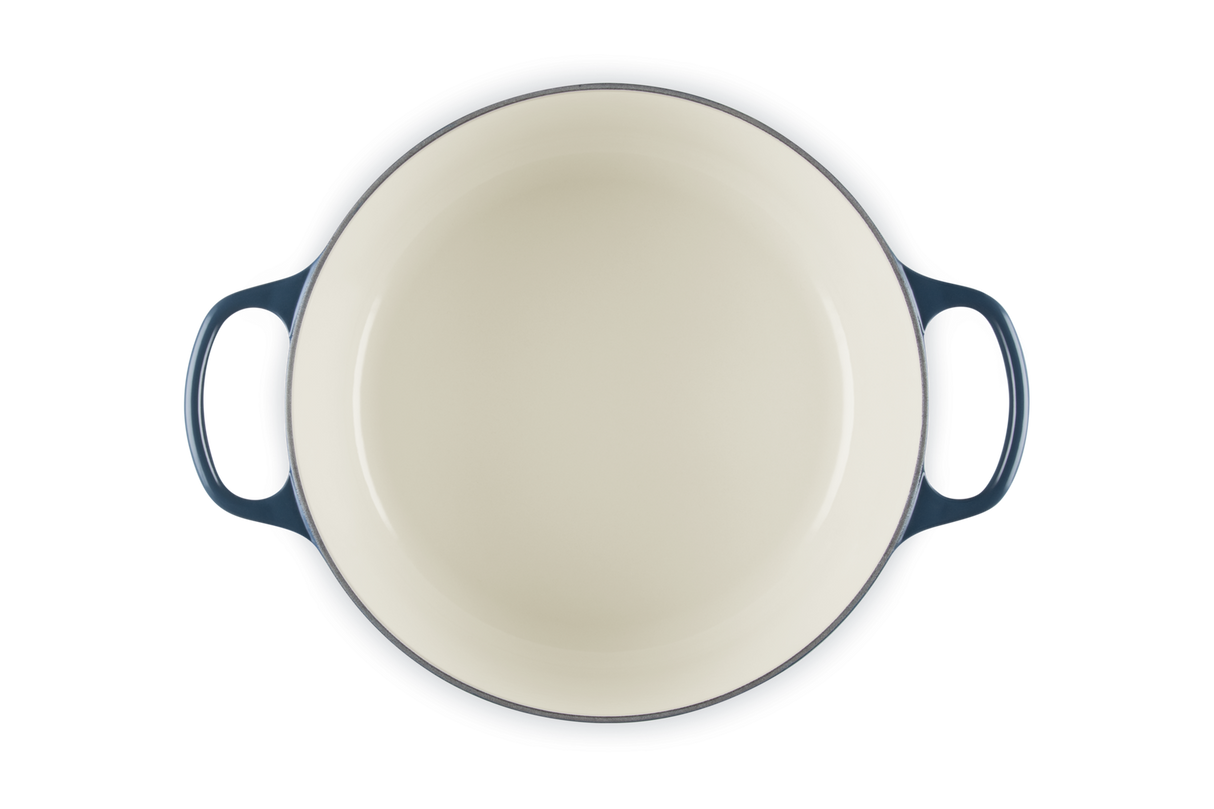 Le Creuset Signature 28cm Cast Iron Round Casserole - Nuit | 21177281294475