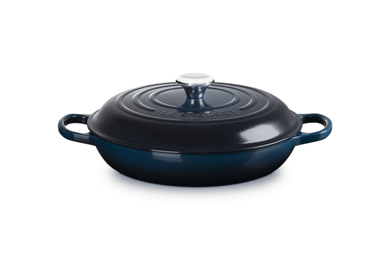 Le Creuset Signature 30cm Cast Iron Shallow Casserole - Nuit | 21180301294475