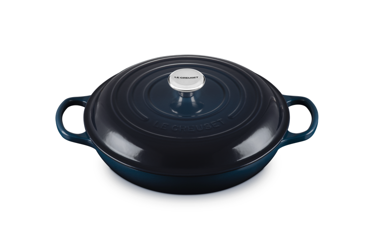 Le Creuset Signature 30cm Cast Iron Shallow Casserole - Nuit | 21180301294475
