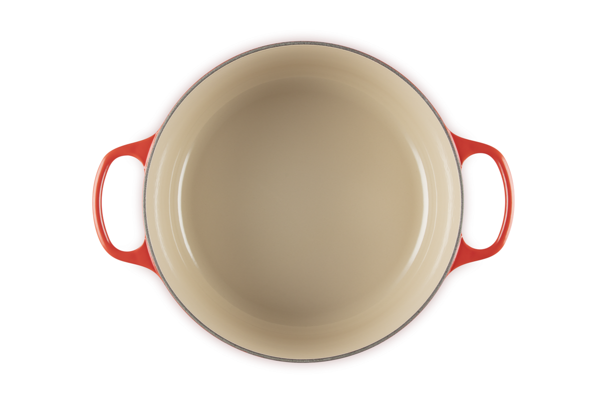 Le Creuset Signature 28cm Cast Iron Round Casserole - Cerise | 21177280602430