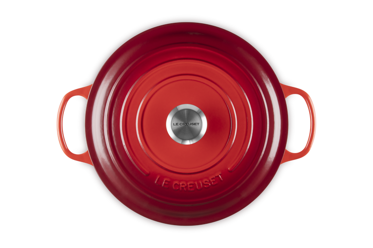 Le Creuset Signature 28cm Cast Iron Round Casserole - Cerise | 21177280602430