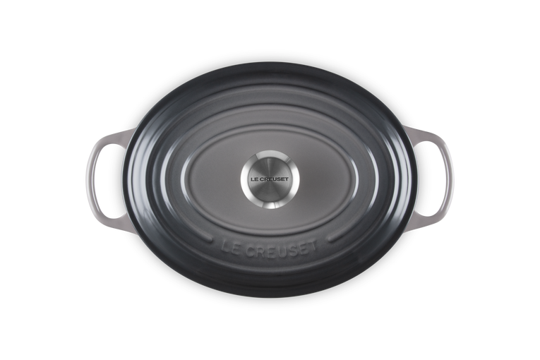 Le Creuset Signature 29cm Cast Iron Oval Casserole - Flint | 21178294442430