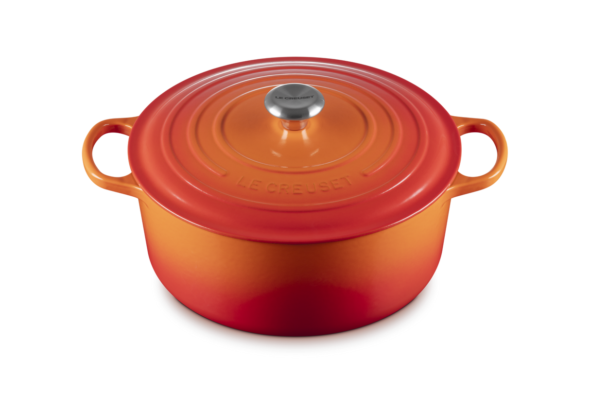 Le Creuset Signature 30cm Cast Iron Round Casserole - Volcanic | 21177300902430