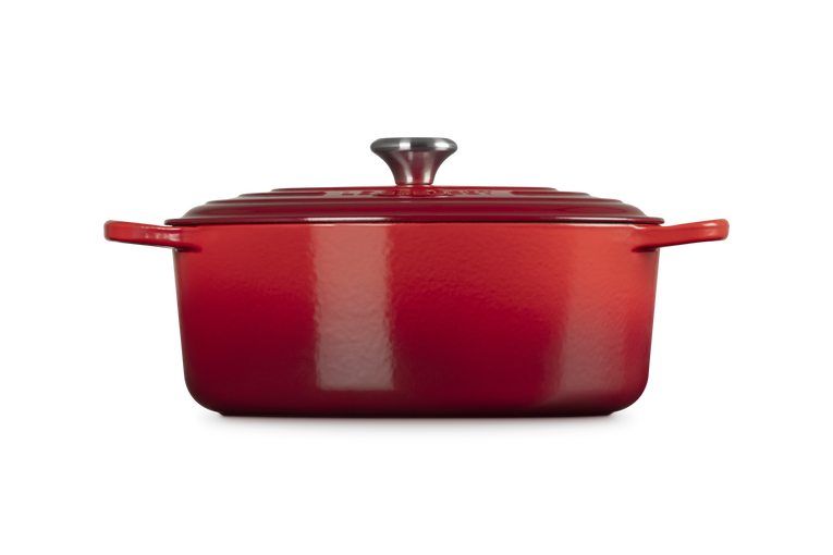 Le Creuset Signature 31cm Cast Iron Oval Casserole - Cerise | 21178310602430