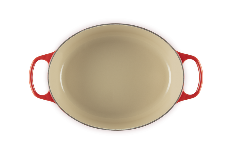 Le Creuset Signature 31cm Cast Iron Oval Casserole - Cerise | 21178310602430