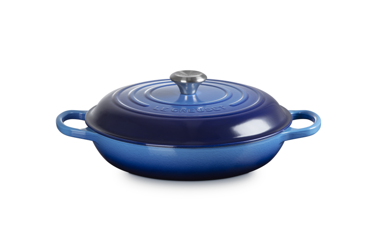 Le Creuset Signature 30cm Cast Iron Shallow Casserole - Azure | 21180302202430