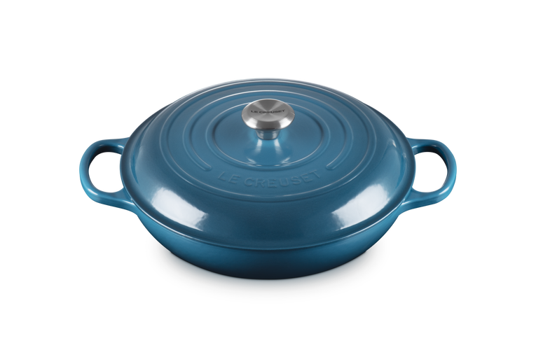 Le Creuset Signature 30cm Cast Iron Shallow Casserole - Deep Teal | 21180306422430