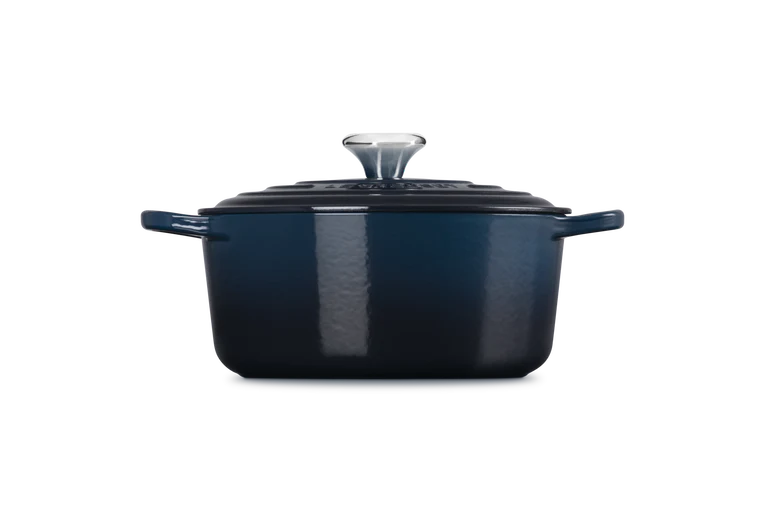 Le Creuset Signature 20cm Cast Iron Round Casserole - Nuit | 21177201294475