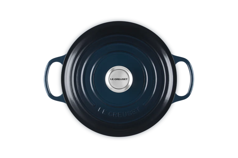 Le Creuset Signature 20cm Cast Iron Round Casserole - Nuit | 21177201294475