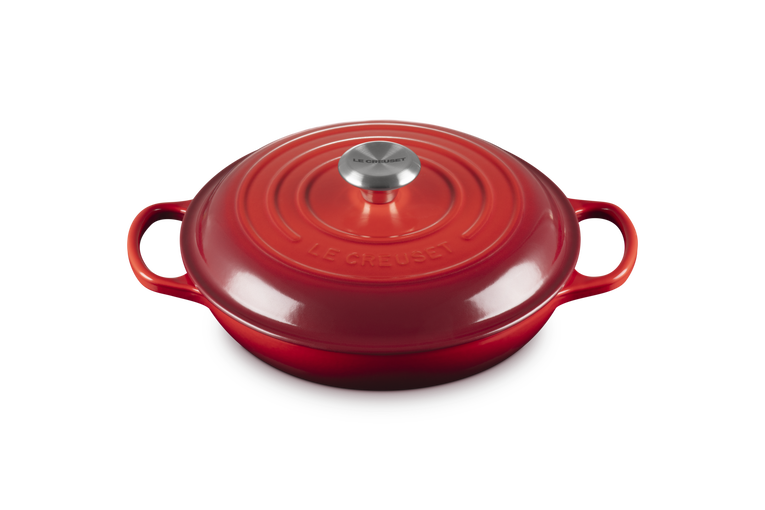 Le Creuset Signature 26cm Cast Iron Shallow Casserole - Cerise | 21180260602430