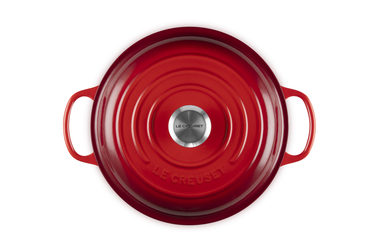 Le Creuset Signature 26cm Cast Iron Shallow Casserole - Cerise | 21180260602430