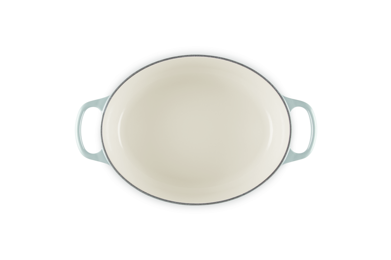 Le Creuset Signature 27cm Cast Iron Oval Casserole - Sea Salt | 21178277174430