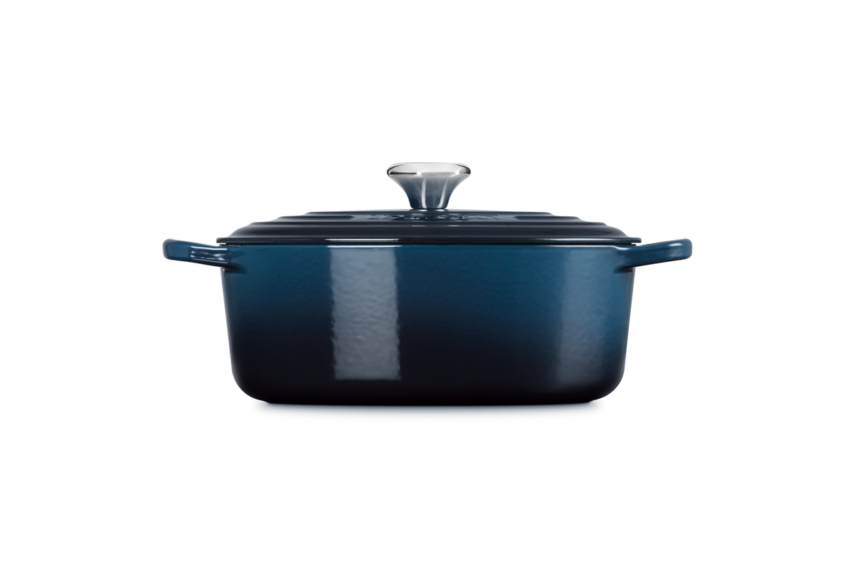 Le Creuset Signature 27cm Cast Iron Oval Casserole - Nuit | 21178271294475