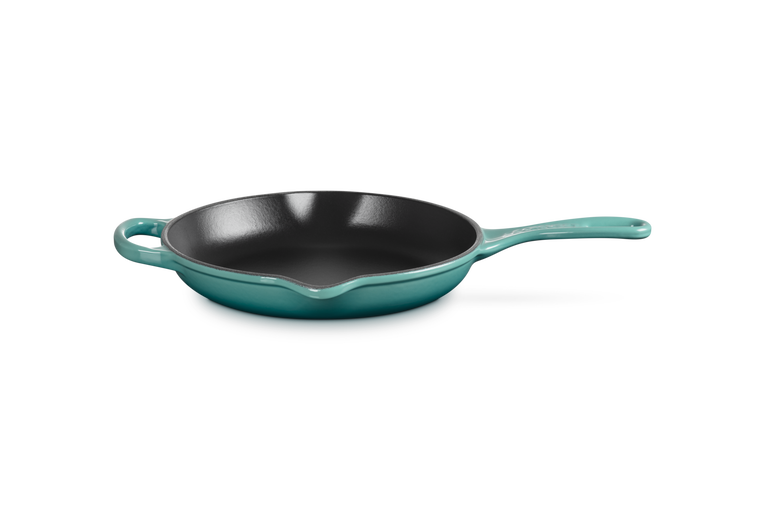 Le Creuset 23cm Cast Iron Round Skillet - Bleu Riviera | 20182230990422