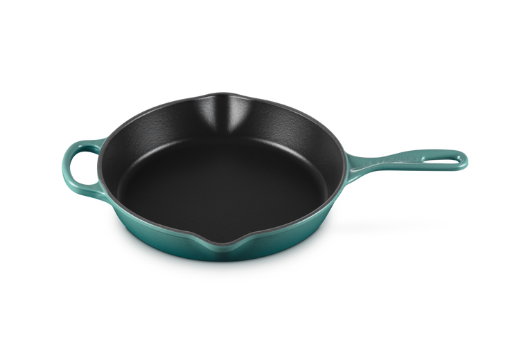 Le Creuset Signature 26cm Cast Iron Deep Skillet - Bleu Riviera | 20187260990422