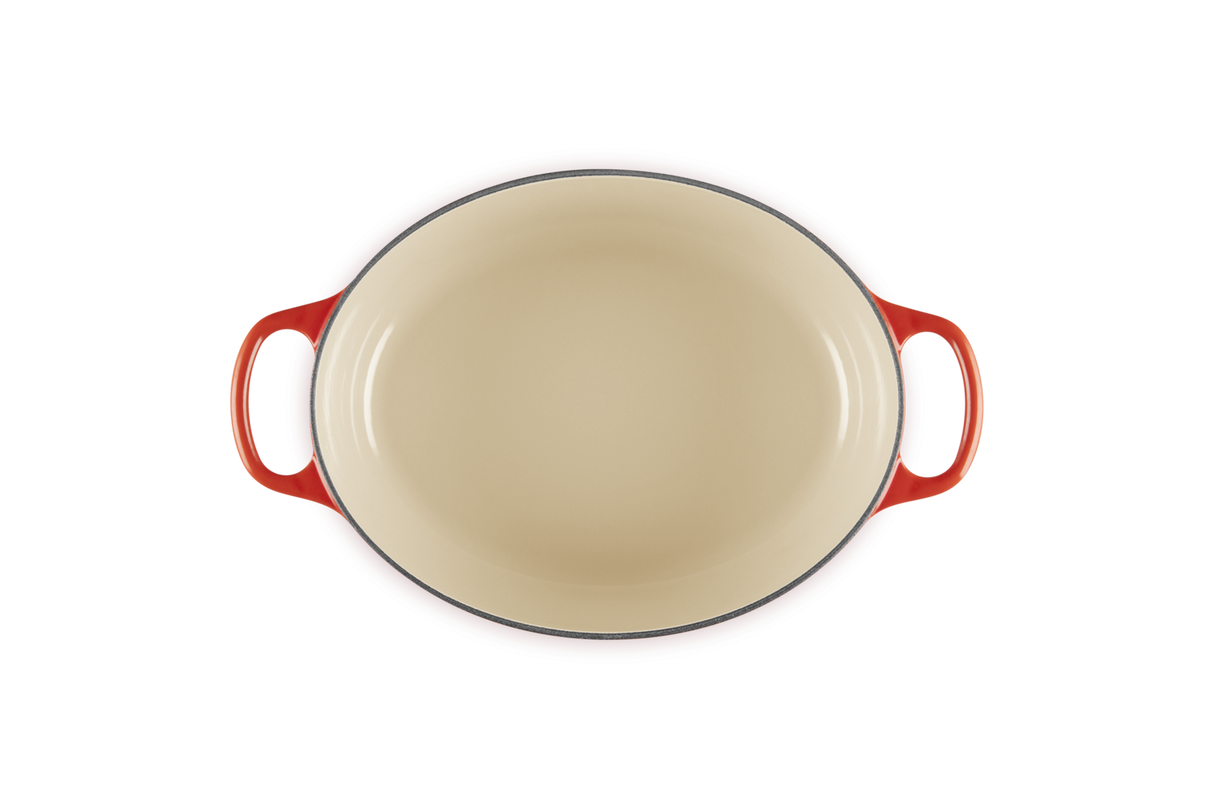 Le Creuset Signature 27cm Cast Iron Oval Casserole - Cerise | 21178270602430