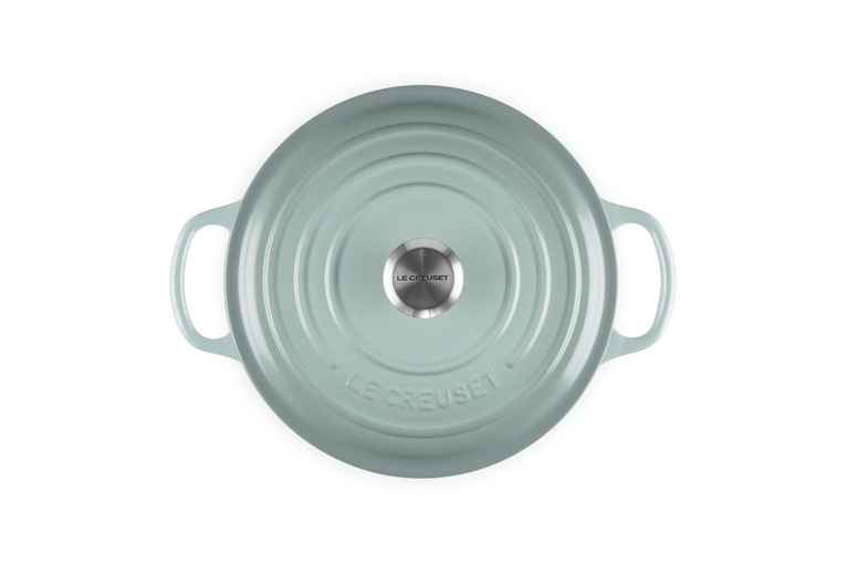 Le Creuset Signature 28cm Cast Iron Round Casserole - Sea Salt | 21177287174430