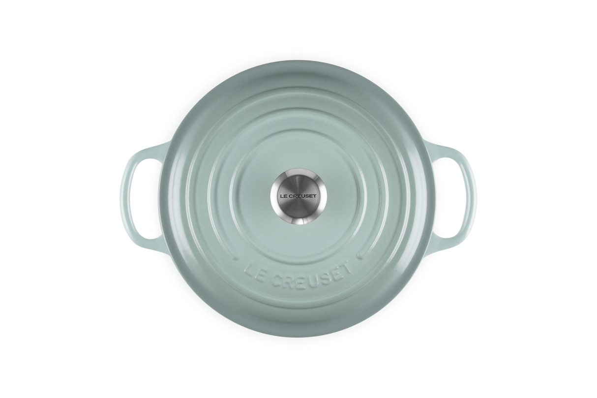 Le Creuset Signature 22cm Cast Iron Round Casserole - Sea Salt | 21177227174430