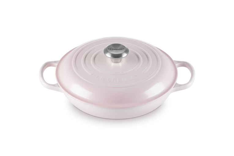 Le Creuset Signature 26cm Cast Iron Shallow Casserole - Shell Pink | 21180267774430