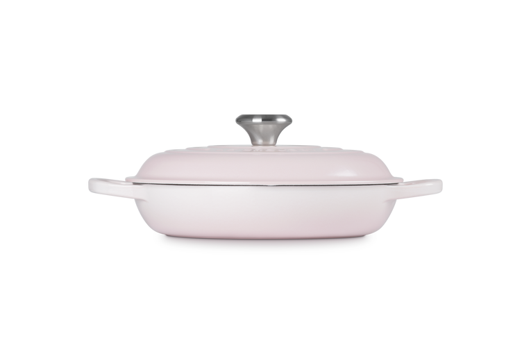 Le Creuset Signature 26cm Cast Iron Shallow Casserole - Shell Pink | 21180267774430