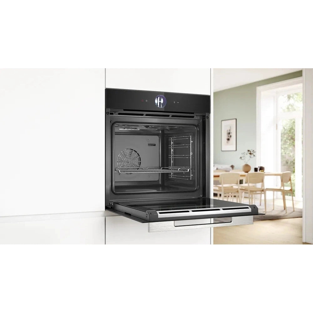 Bosch Series 8 Full Steam Single Oven Black HSG7364B1B