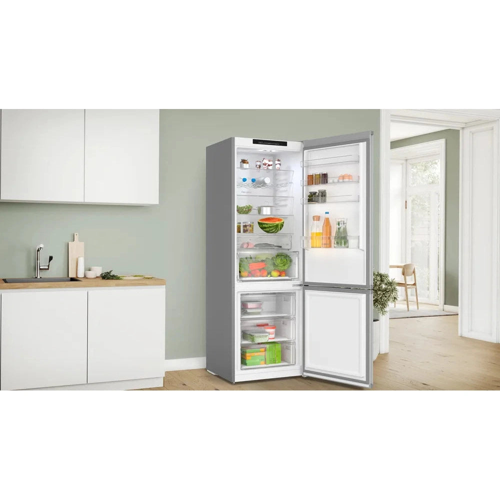 Bosch Series 4 70:30 Fridge Freezer Stainless Steel KGN492LDFG