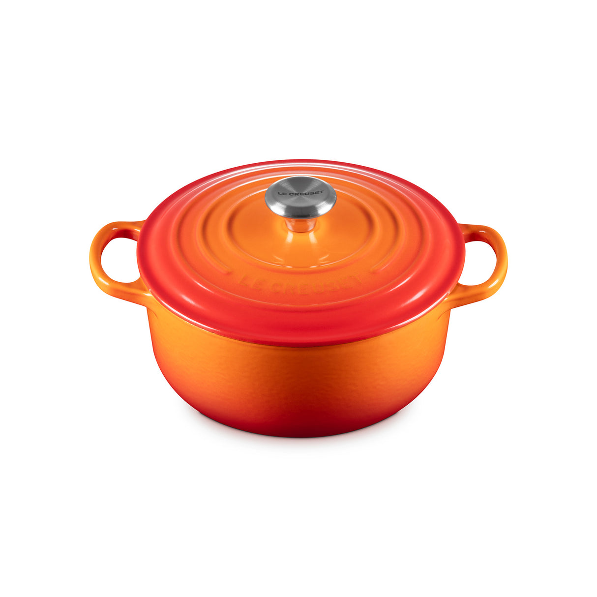 Le Creuset Signature 20cm Cast Iron Round Casserole - Volcanic | 21177200902430