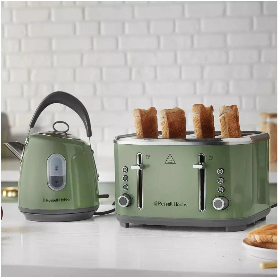 Russell Hobbs Stylevia 4 Slice Toaster Sage - Green | 26294