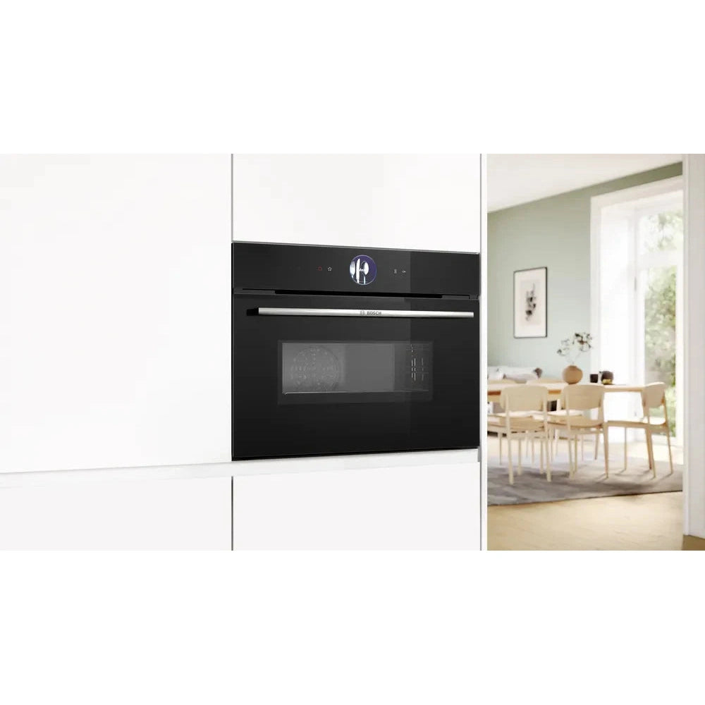 Bosch Series 8 Combi Oven with Microwave Black CMG7361B1B