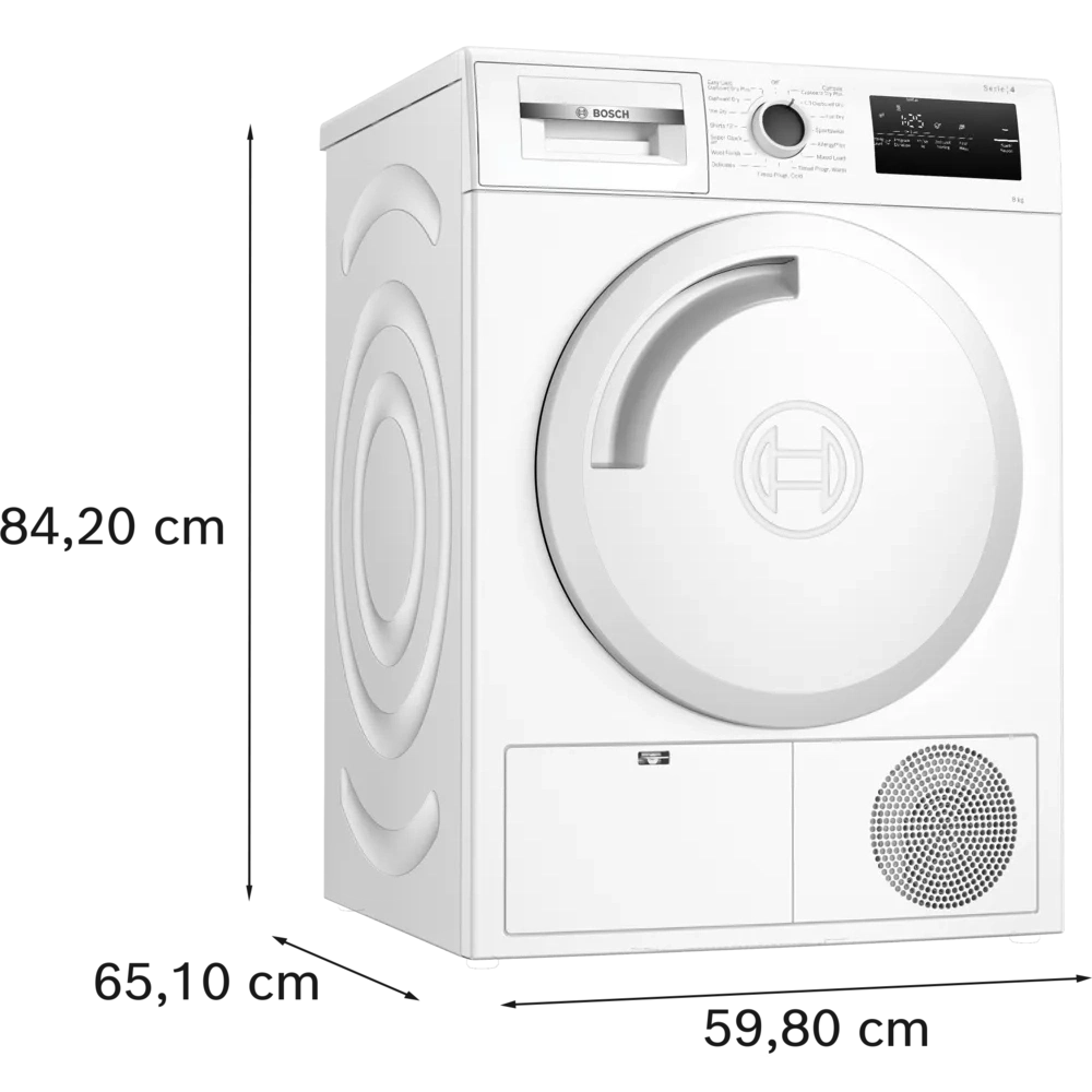 Bosch Series 4 8kg Condenser Dryer White WTN83202GB