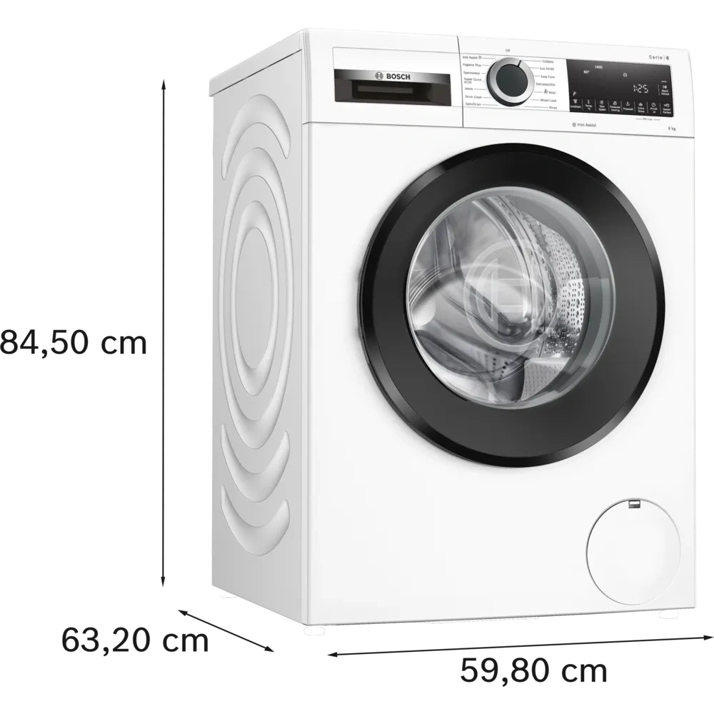 Bosch Series 4 9kg Washing Machine White WGG24400GB
