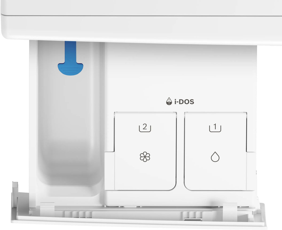i-DOS water dispenser control panel with buttons and indicator lights on a white background