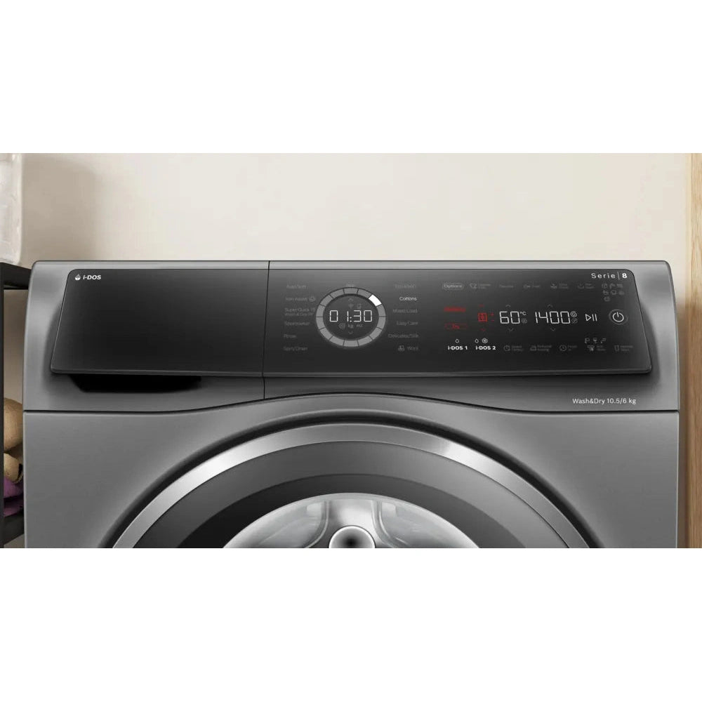 Bosch Series 8 10.5kg&6kg Washer Dryer Graphite WNC254ARGB