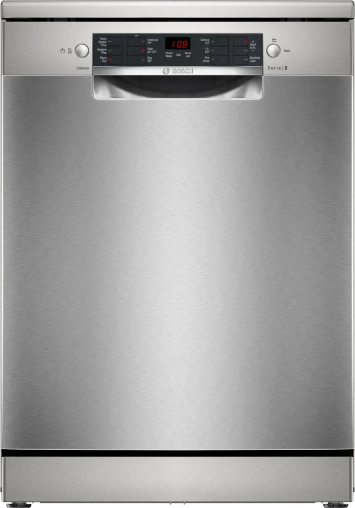 Bosch Series 2 free-standing dishwasher 60 cm Brushed steel anti-fingerprint | SMS26AI08G