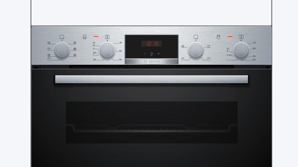 Bosch Series 4 60cm Built In Double Oven - Stainless Steel | MBA533BS3B