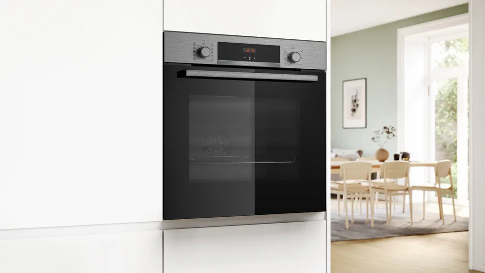 Bosch oven installed in kitchen cabinetry