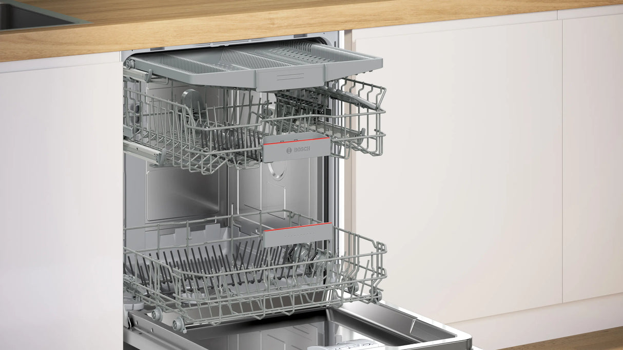 Bosch Series 4 60cm Fully-Integrated Dishwasher Variable Hinge - White | SMH4HVX14G