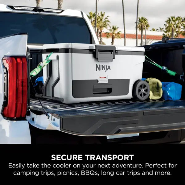Ninja FrostVault 65QT/61L Wheeled Cooler with Dry Zone - Cloud White | FB265EUUKWH
