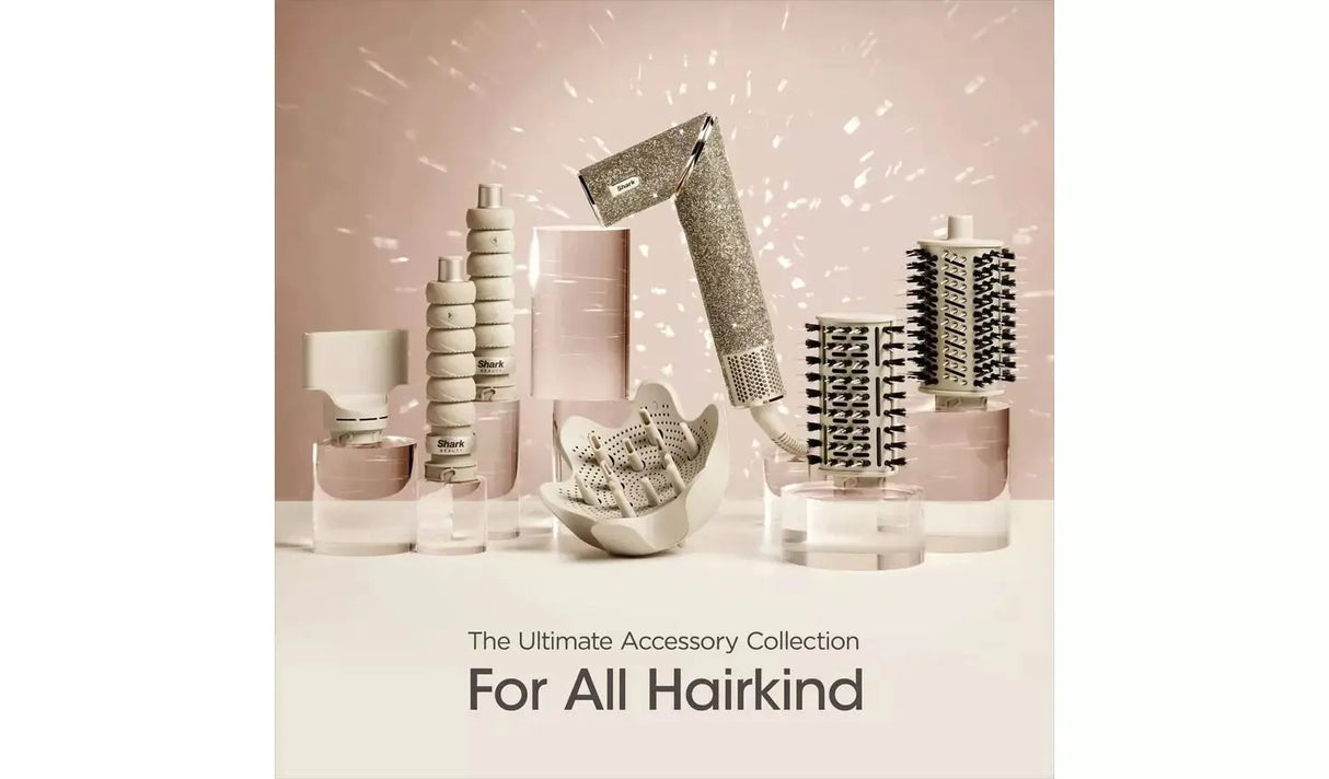Shark FlexStyle Sparkle Limited Edition 5-in-1 Air Styler & Hair Dryer Gift Set – Gold Diamond | HD446JSUK