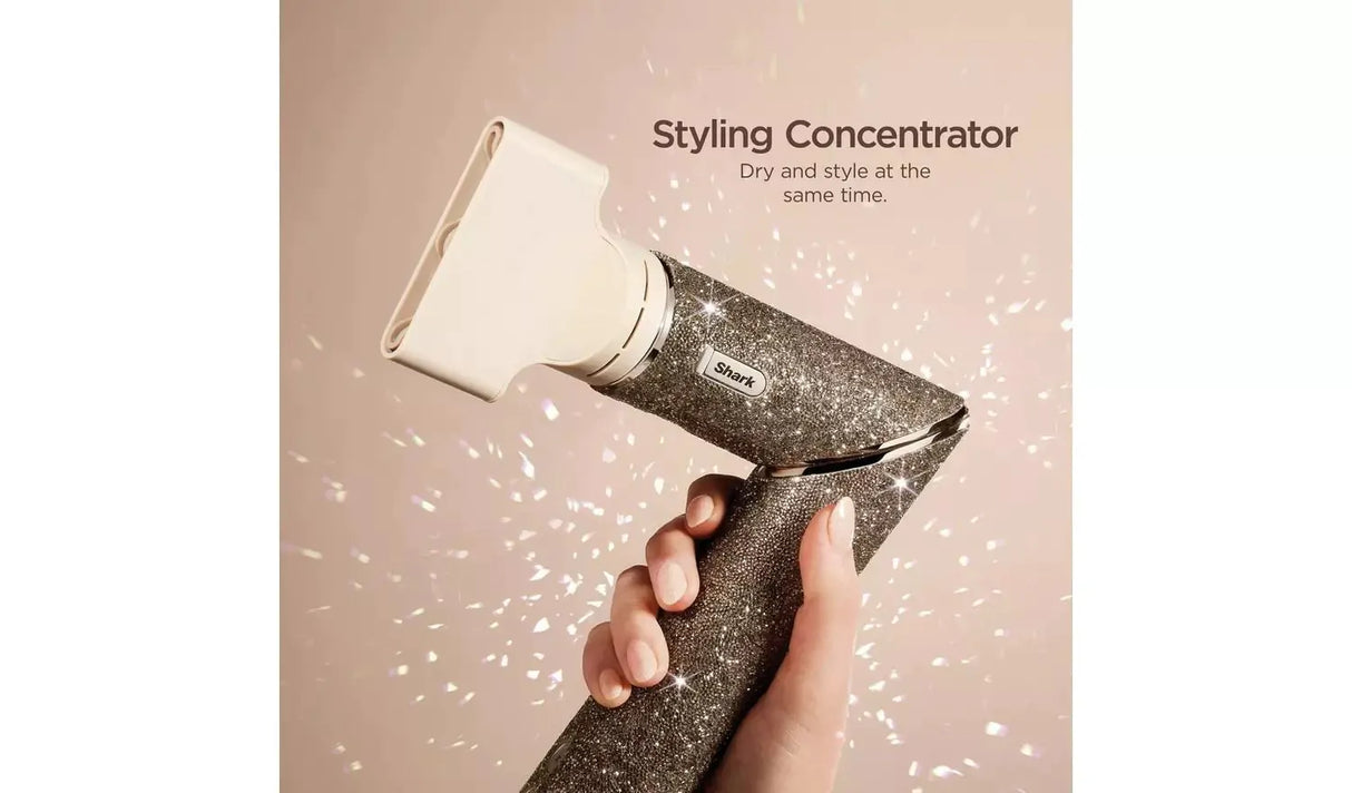 Shark FlexStyle Sparkle Limited Edition 5-in-1 Air Styler & Hair Dryer Gift Set – Gold Diamond | HD446JSUK
