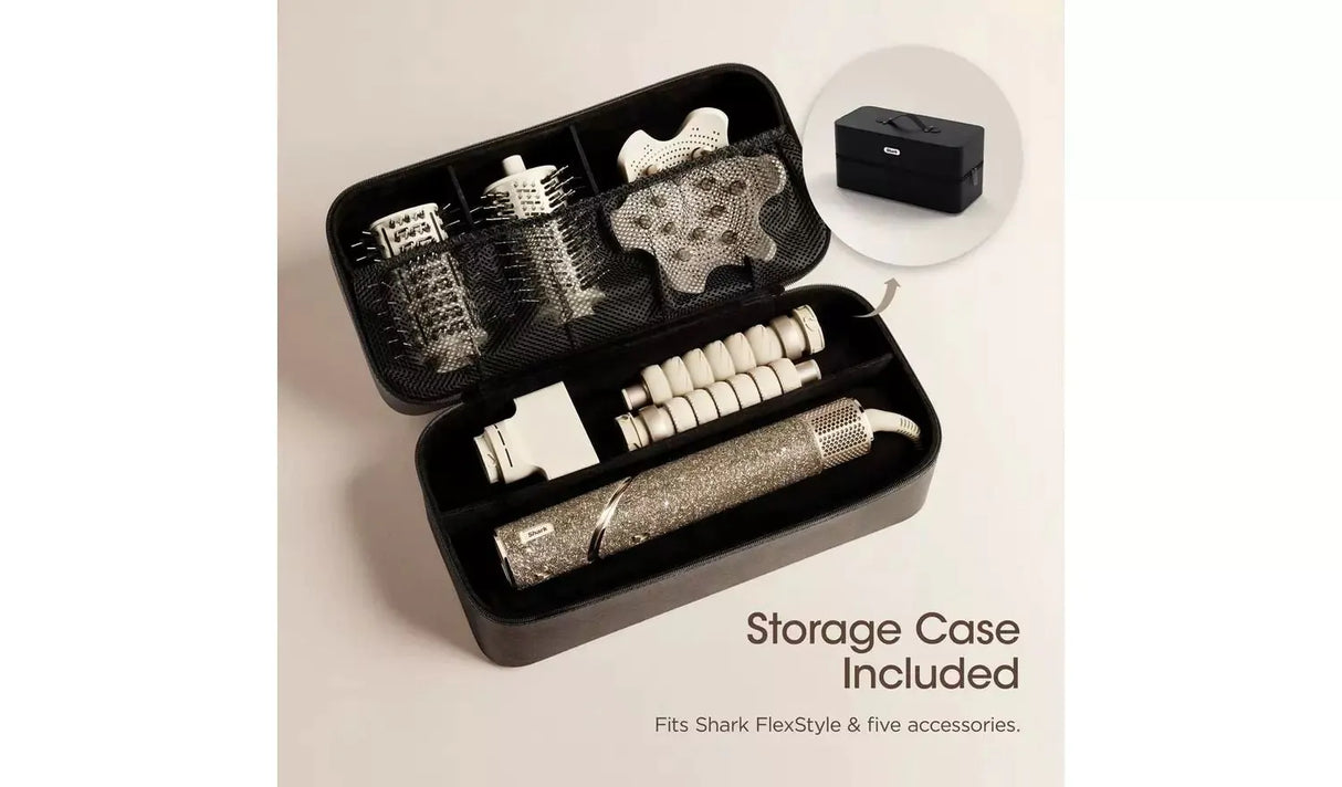 Shark FlexStyle Sparkle Limited Edition 5-in-1 Air Styler & Hair Dryer Gift Set – Gold Diamond | HD446JSUK