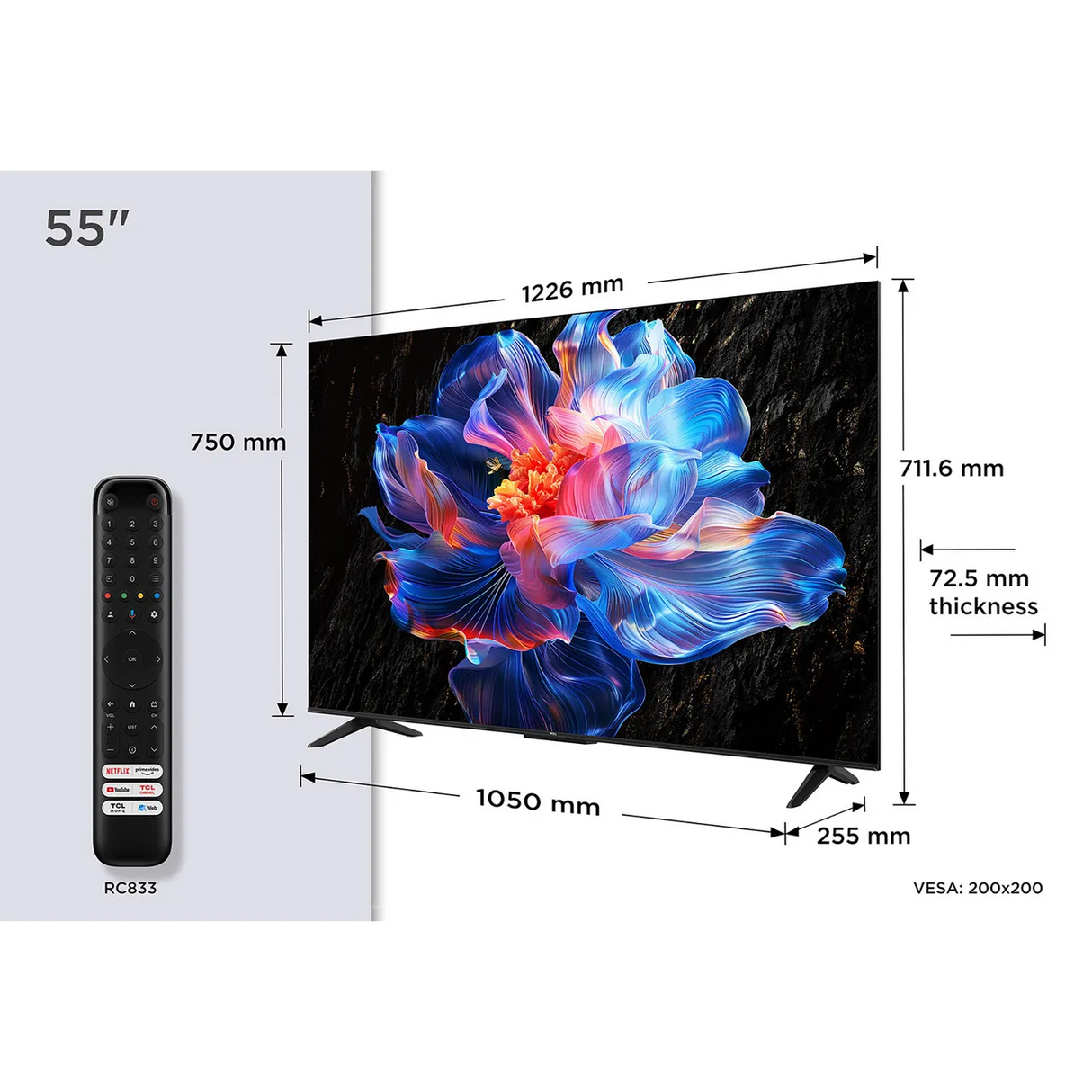 TCL V6C 55" 4K Ultra HD Smart Google TV | 55V6C