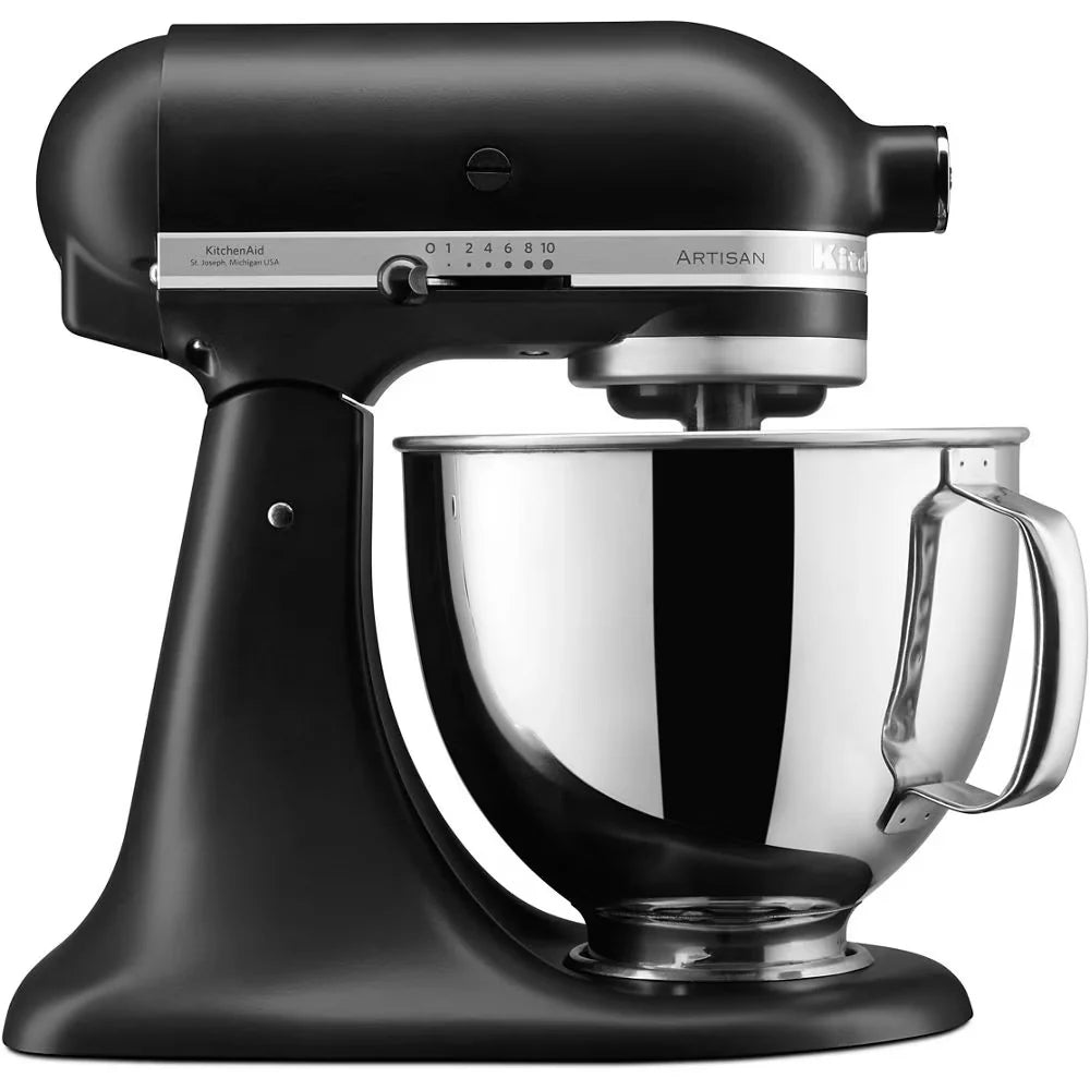 KitchenAid Mixer Tilt-Head 4.8L Artisan - Matte Black | 5KSM125BBM