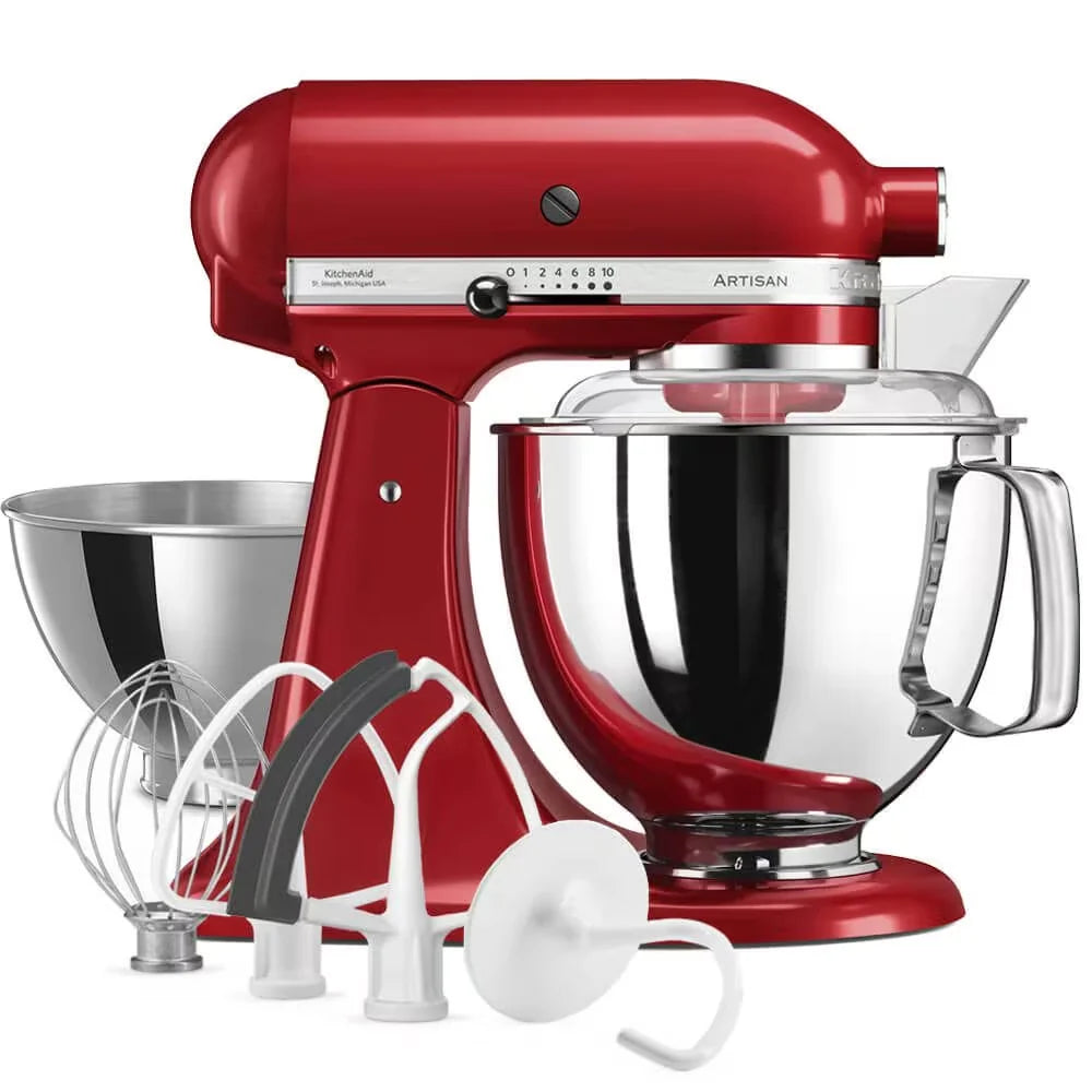 KitchenAid Mixer Tilt-Head 4.8L Artisan With Accessories - Empire Red | 5KSM175PSBER