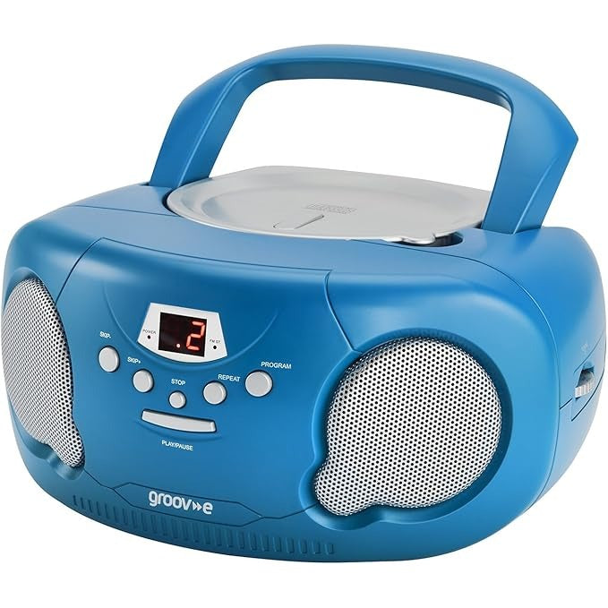 Groov-e Portable CD & Radio Blue 294966
