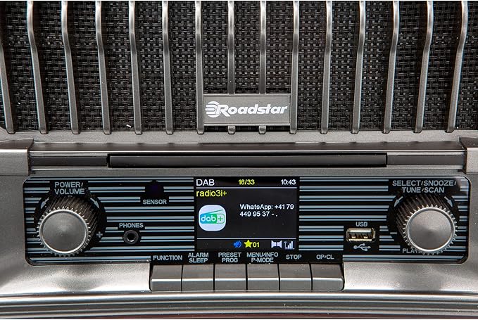Roadstar HRA-270CD+BT Portable CD Radio Vintage | HRA-270CDBT