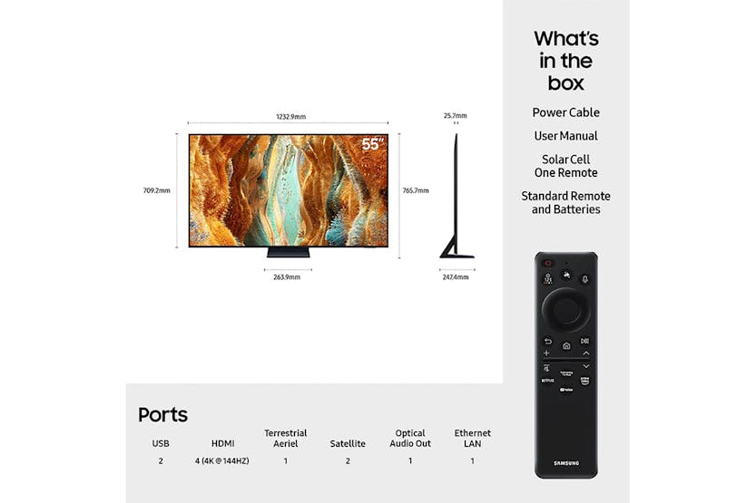 Samsung QN70F 55" 4K HDR Neo QLED Smart TV | QE55QN70FAUXXU