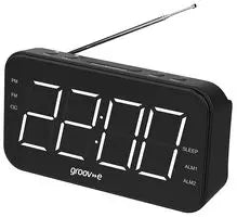 Groove Curve Rechargeable Alarm Clock Radio - Black | GVCR02BK