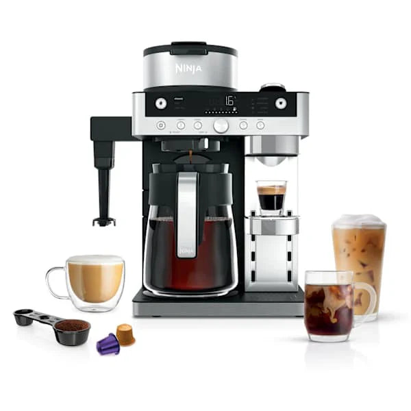 Ninja Prestige Dualbrew System Coffee Maker and Espresso Capsule Machine - Black | CFN802UK