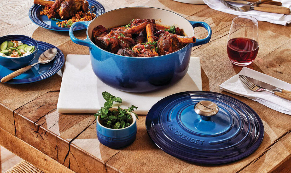 Le Creuset Signature 26cm Cast Iron Round Casserole - Azure | 21177262202430